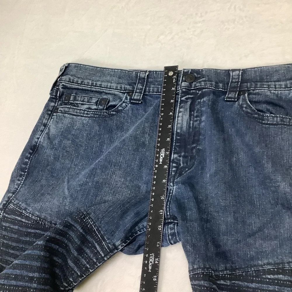True Religion Men’s Geno Moto Relaxed Slim Coverstitch Size 40